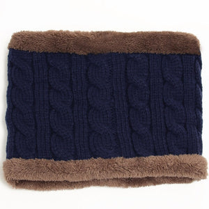 Winter Knitted Hats Scarves Men Winter Cap Beanie Thick Neck Warm Wool Bonnet Skullies Beanies For Men Women Knitted hat