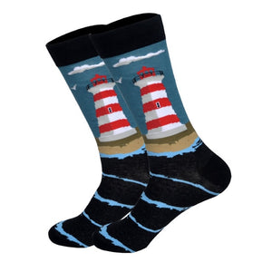 Downstairs Streetwear Happy Socks Men BritishStyle Hip Hop Shark Einstein Jesus 25 Colors Harajuku Art Designer Men Socks Cotton