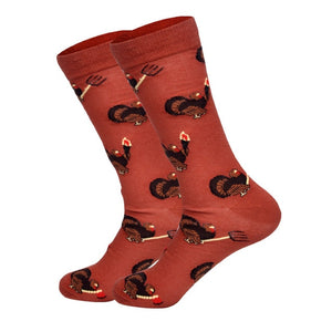 Downstairs Streetwear Happy Socks Men BritishStyle Hip Hop Shark Einstein Jesus 25 Colors Harajuku Art Designer Men Socks Cotton