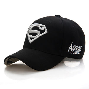 2019 New Letter Superman Cap Casual Outdoor Baseball Caps For Men Hats Women Snapback Caps For Adult Sun Hat Gorras wholesale