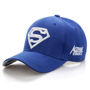 2019 New Letter Superman Cap Casual Outdoor Baseball Caps For Men Hats Women Snapback Caps For Adult Sun Hat Gorras wholesale