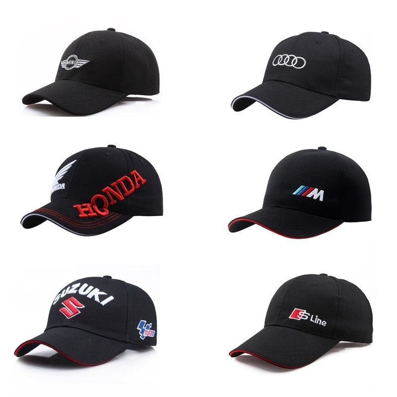 25 style car cap Men Fashion Cotton Car logo M performance Baseball Cap hat For bmw M3 M5 Audi Mercedes Lexus toyota
