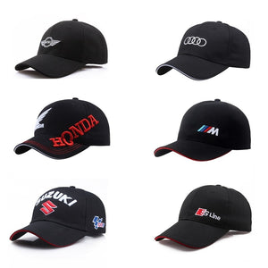 25 style car cap Men Fashion Cotton Car logo M performance Baseball Cap hat For bmw M3 M5 Audi Mercedes Lexus toyota