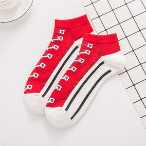 2019 spring new socks men's cotton casual sports boat socks college wind couple canvas socks