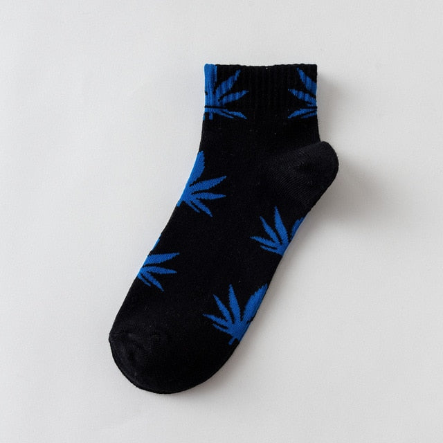 Short tube maple leaf socks hip hop socks men and women street skateboard boat socks hemp leaf sports tide socks SA-8