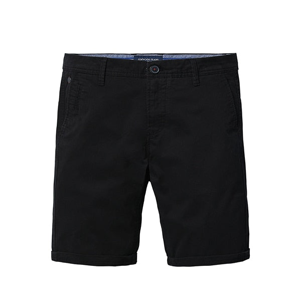 SIMWOOD 2019 Summer New Solid Shorts Men Cotton Slim Fit Knee Length Casual men clothes High Quality Plus Size 9 Color available