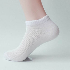 LKWDer 10pcs=5pairs Solid Mesh Men's Socks Invisible Ankle Socks Men Summer Breathable Thin Boat Socks Size Eur39-43 cheap price